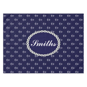 Mantel Personalizado náutico del ancla elegante del opus