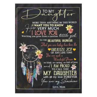 Mantel Personalizado Para Mi Hija, Amor De Mamá