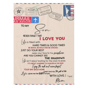 Mantel Personalizado Para Mi Hijo, Regalo De Cumpleaños D