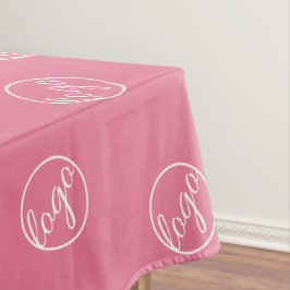 Mantel Personalizado Restaurante Rosa Trade Show - Logo B