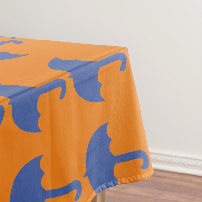 Mantel Personalizado Resumen Patrón de paraguas azul (In Situ)