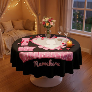 Mantel Personalizado Te Amo Mi Novia – Agregar Foto y Nom