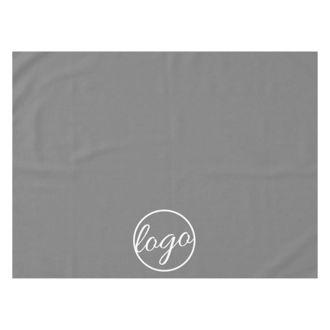 Mantel Personalizado Trade Show Business Logo Gray (Frente (Horizontal))