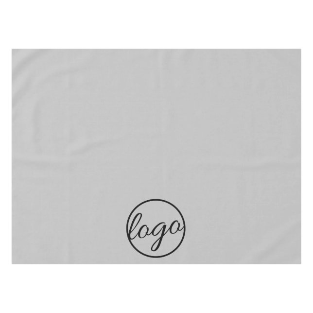 Mantel Personalizado Trade Show Business Logo Light Gray (Frente (Horizontal))