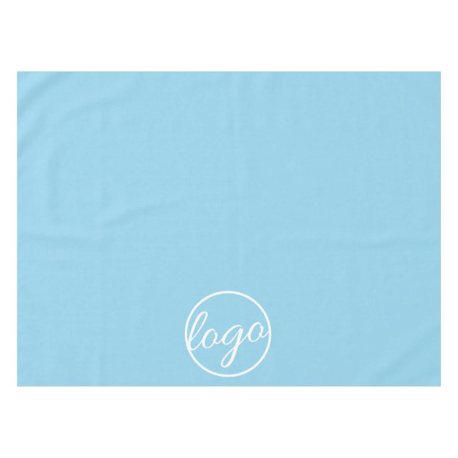 Mantel Personalizado Trade Show Business Logo Sky Blue (Frente (Horizontal))