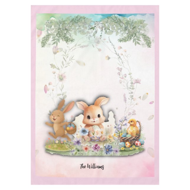 Mantel Personalized Easter Brunch  Tablecloth (Anverso)