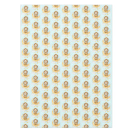 Mantel Pesca de leones en la acuarela lunar