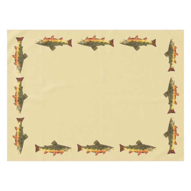 Mantel Pesca de trucha (Frente (Horizontal))