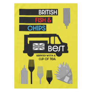 Mantel Pescado Clásico Británico Y Chips