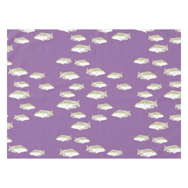 Mantel Pescado morado (Frente (Horizontal))