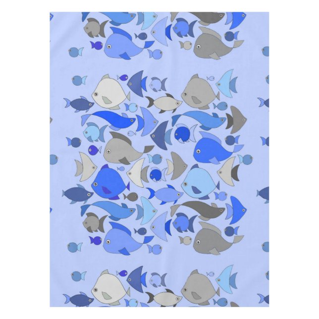 Mantel Pescado plateado (Anverso)