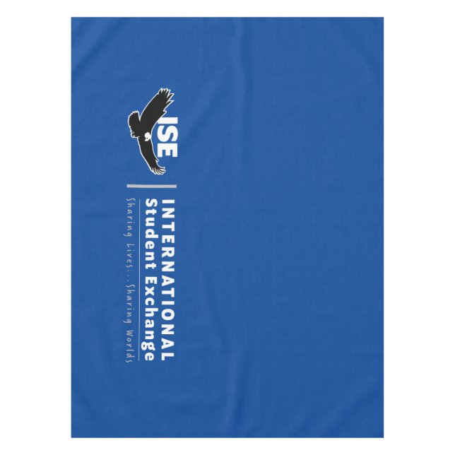 Mantel Pestaña azul ISE, 1,5 m por 1,5 m (Anverso)