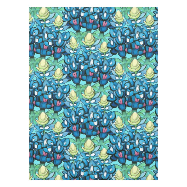 Mantel Pestaña de Bluebonnets (Anverso)