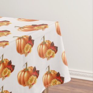 Mantel Pestaña de calabaza de otoño