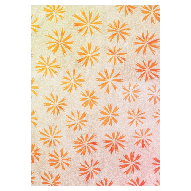 Mantel Pestaña de flores oceánicas (Anverso)