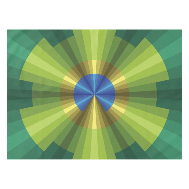 Mantel Pestaña de ilusión de pavo real (Frente (Horizontal))