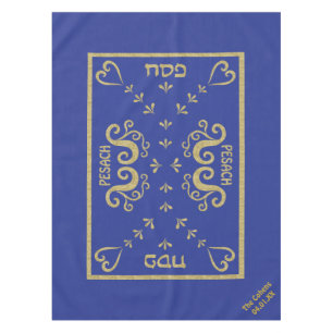 Mantel Pestaña de la Pascua 52/70" "Passover Gold Elegant