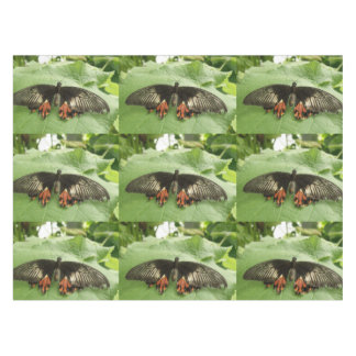 Mantel Pestaña de mariposa negra de color rojo y oro