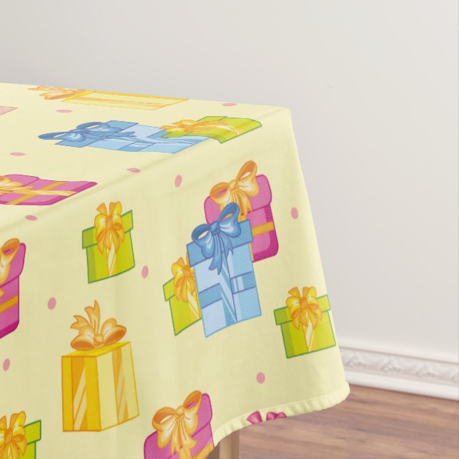 Mantel Pestaña de mesa de regalo de Fiesta amarillo (In Situ)