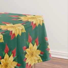 Mantel Pestaña De Patrón De Flor De Invierno