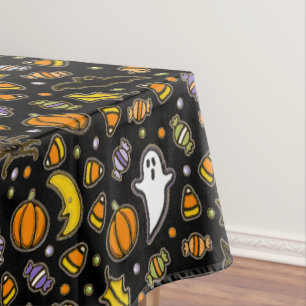 Mantel Pestaña de patrón de Halloween