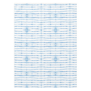 Mantel Pestaña del patrón de la línea azul del tinte de S
