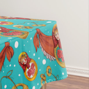 Mantel Pestaña del patrón de Matreshka