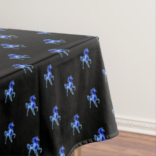 Mantel Pestaña negra del caballo azul - Elegir color