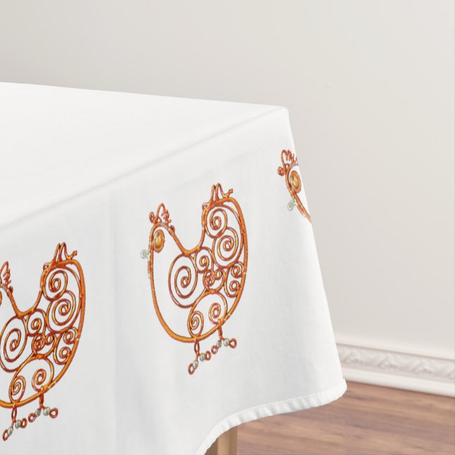 Mantel Pestaña - Pollos con cable de cobre (In Situ)