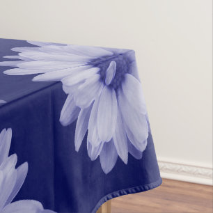 Mantel pétalo azul retorcido