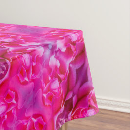 Mantel Pétalos de rosa rosado vibrante patrón floral de t