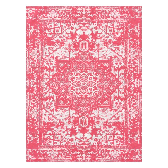 Mantel Pétalos rosas en los sueños de Kilim (Anverso)