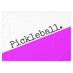 Mantel PICKLEBALL Tropical Color de inclinación blanca ro