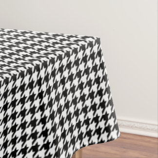 Mantel Piedras Blancas y Negras Houndstooth