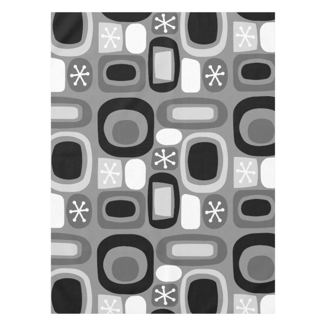 Mantel Piedras de campo de la era atómica Blanco negro (Anverso)