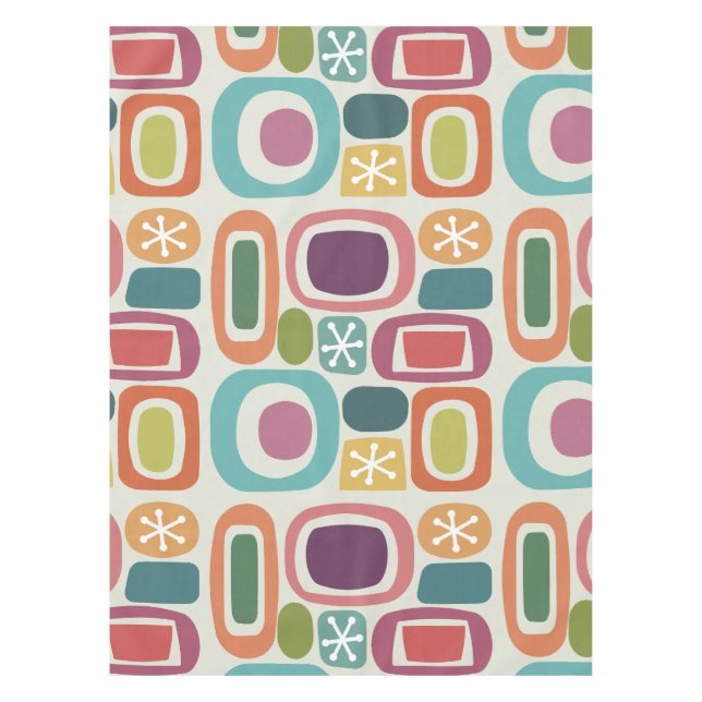 Mantel Piedras de campo de la era atómica coloridas (Anverso)