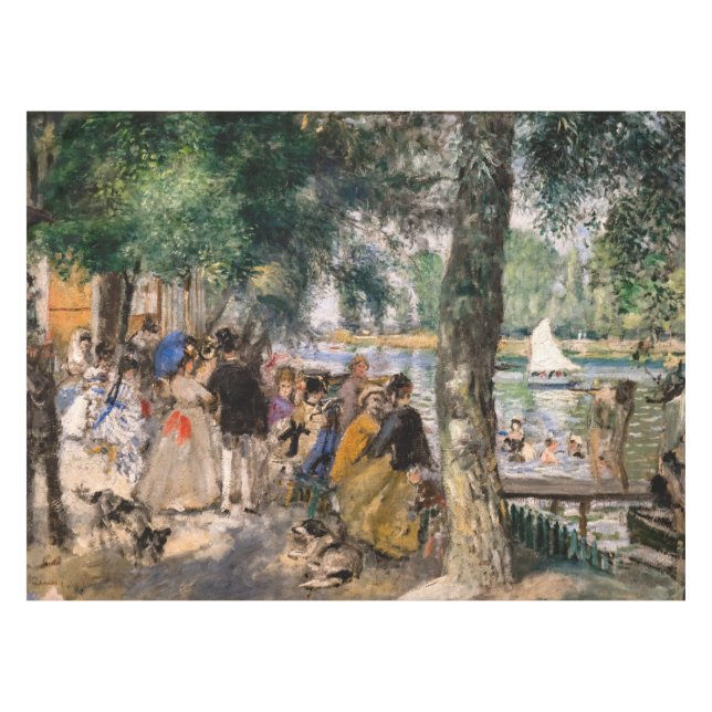 Mantel Pierre-Auguste Renoir - Bañarse en el Sena (Frente (Horizontal))