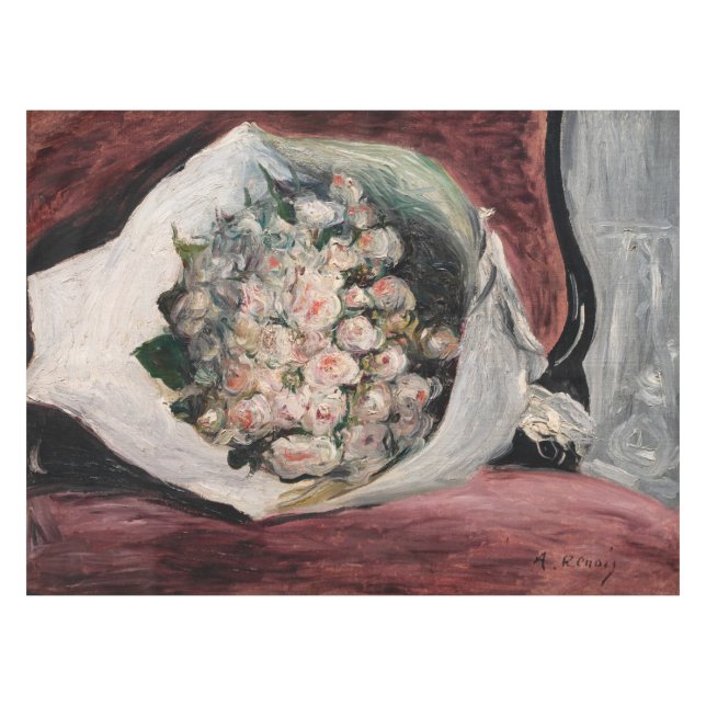Mantel Pierre-Auguste Renoir - Bouquet en una caja (Frente (Horizontal))