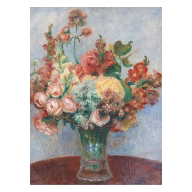 Mantel Pierre-Auguste Renoir - Flores en una plaza (Anverso)