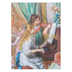 Mantel Pierre Auguste Renoir - Jóvenes Chicas en el piano