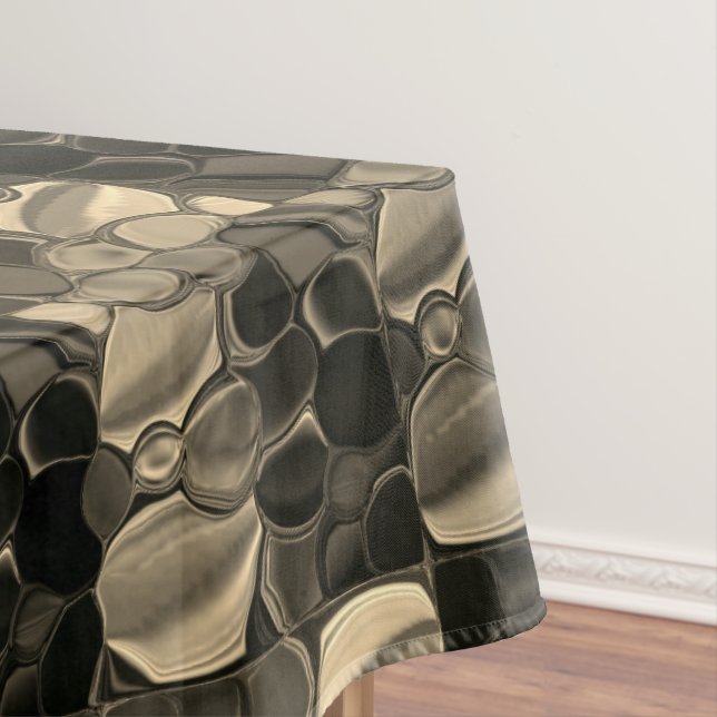 Mantel Piezas marrones, círculos y formas redondeadas (In Situ)