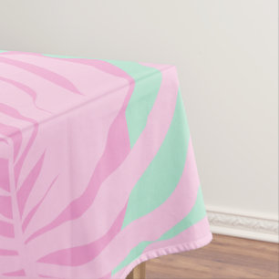 Mantel Pimita rosa de hojas tropicales interminables vera