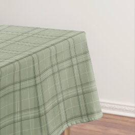 Mantel Pine Deer Plaid - tartán de cabincore verde sabio.