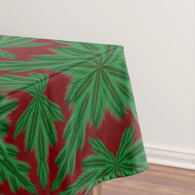 Mantel Pine Mandala Garnet Tablecloth (3 tamaños) (In Situ)