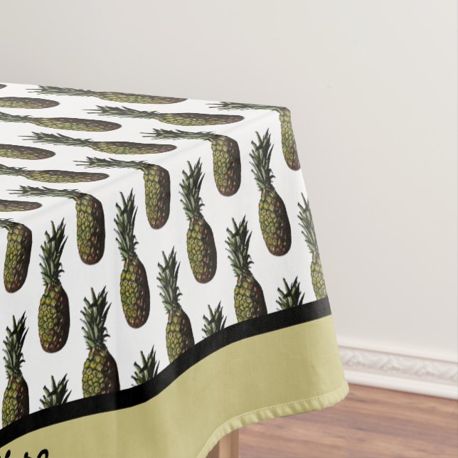 Mantel Pineapple Tablecloth - Personalización opcional (In Situ)