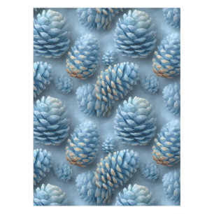 Mantel Pineconas azules escarchadas