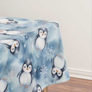 Mantel Pingüino Adorable Baby Shower Tablecloth