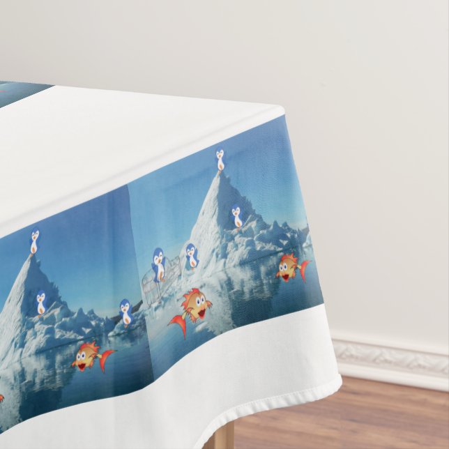 Mantel Pingüino El día de San Valentín de Tablecloth (In Situ)