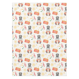 Mantel Pingüino Nácrago de los Navidades rojos curados