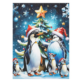 Mantel Pingüinos cortos en un estilo personalizado alegre
